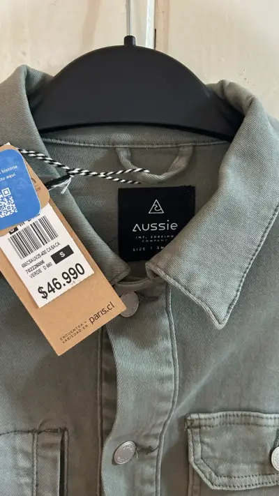 Chaqueta de Algodón verde Aussie Talla S - miniatura 3