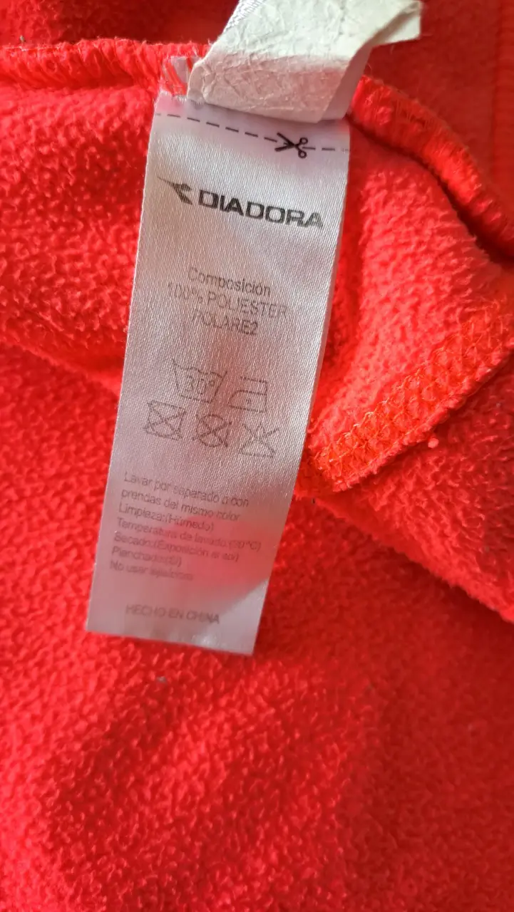 Poleron  polar rosa Diadora con capucha - 3