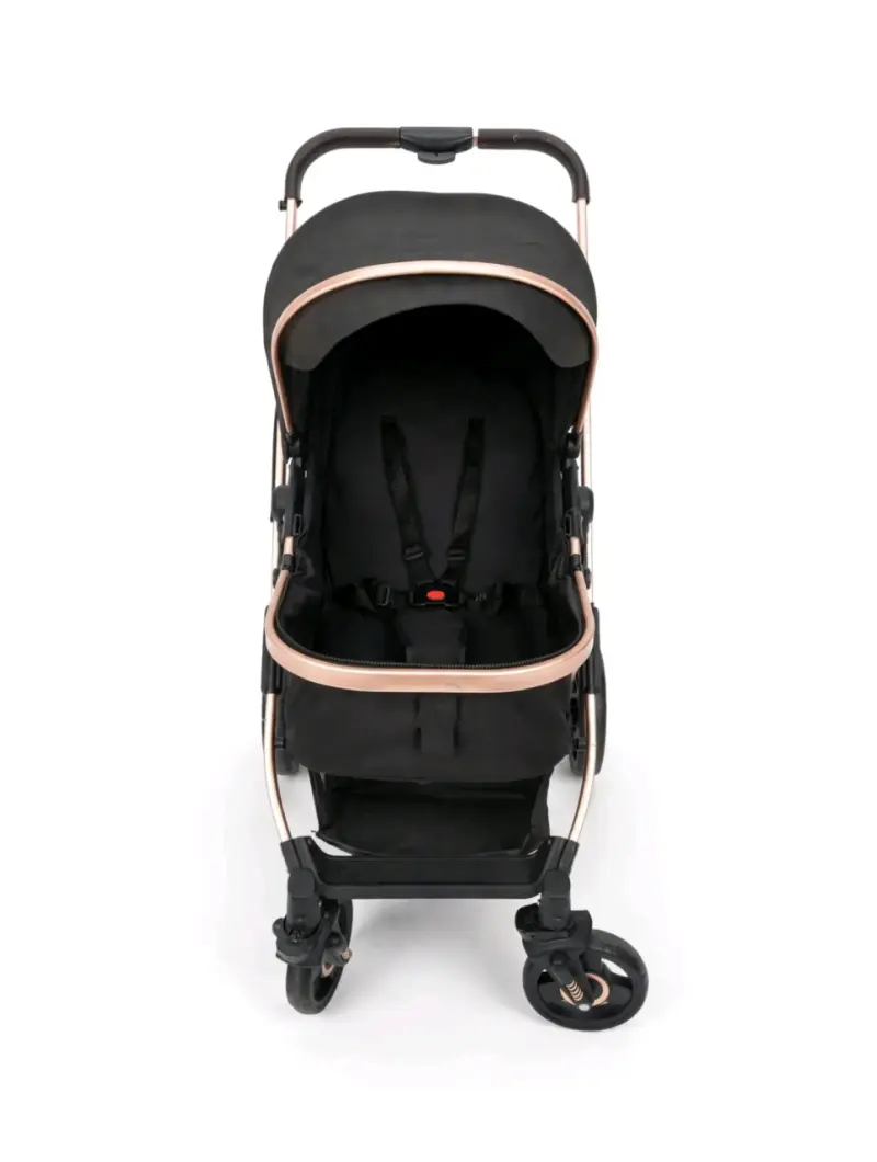 Coche de bebé negro con silla de auto Bebebus - 1