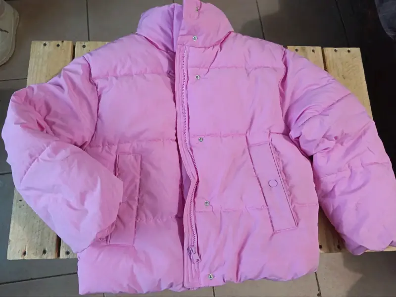 Chaqueta acolchada rosa para niña talla 16 - 3