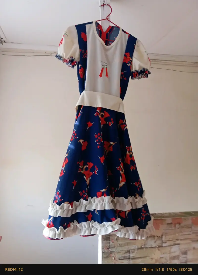 Vestido de china para bailar cueca - 2