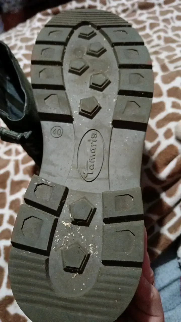 Botines de cuero verde con cierre Tamaris - 3
