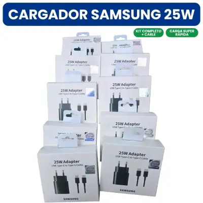 Cargador Samsung 25W con Cable USB-C - miniatura 1