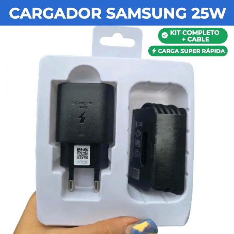 Cargador Samsung 25W con Cable USB-C - 3