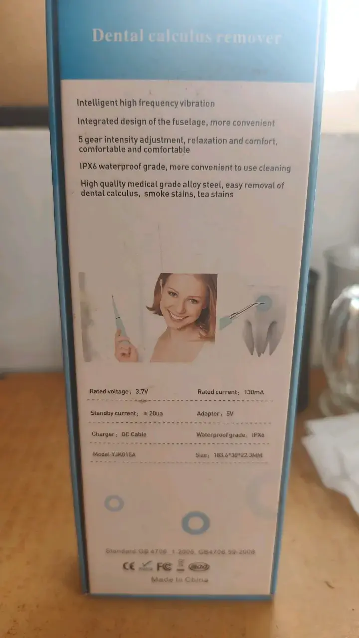 Removedor de sarro dental eléctrico portátil - 4