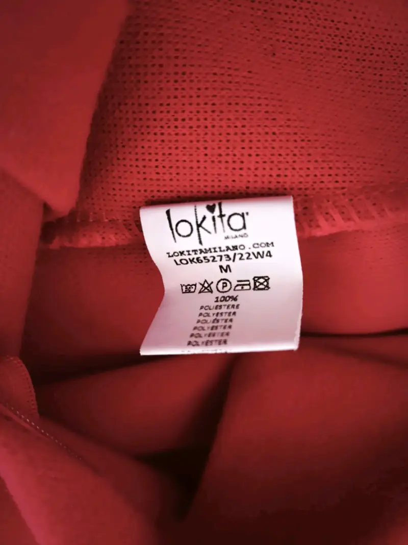 Falda roja plisada Lokita talla M - 3