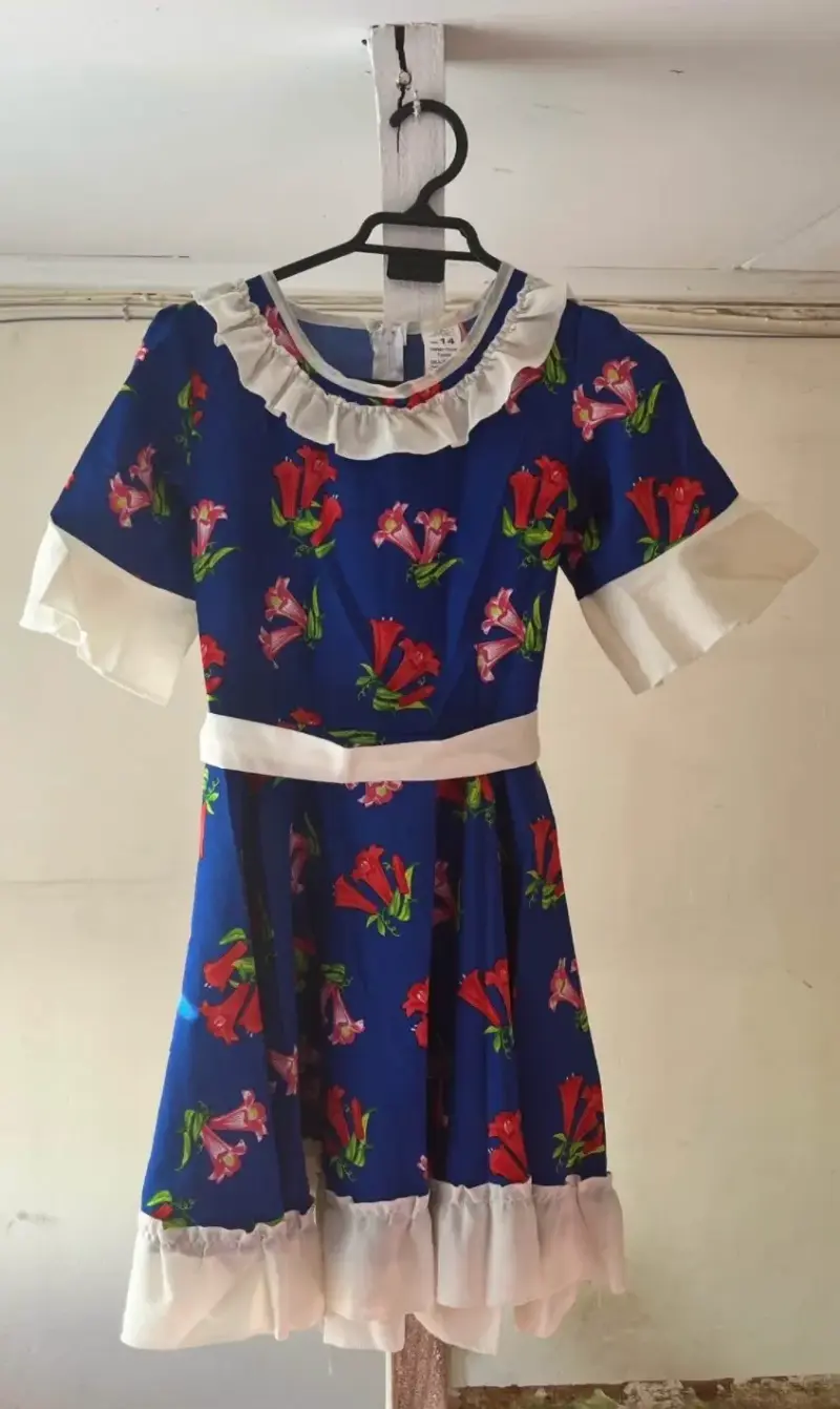 Vestido Chinita/Cueca Talla 14 - 4