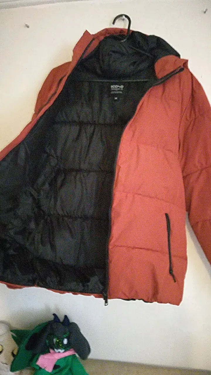 Chaqueta acolchada naranja talla M  Icono - 3