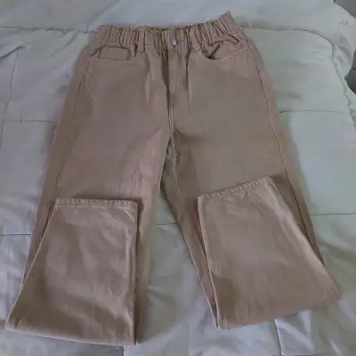 Pantalones beige para mujer - miniatura 1