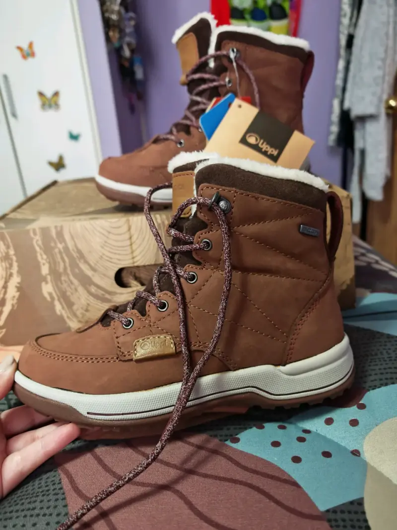 Botas de invierno marrones con forro de piel lippi - 2