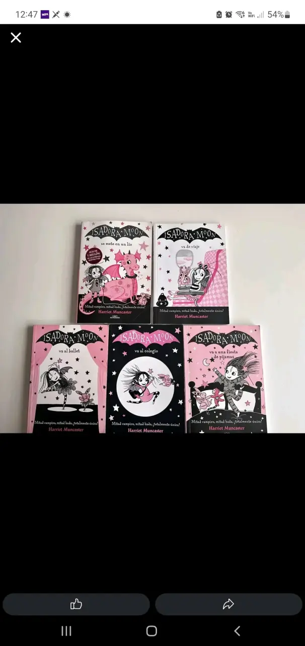 Colección de libros Isadora Moon de Harriet Muncaster