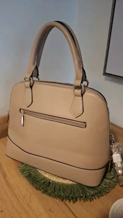 Cartera Amphora,Nueva beige con correa - miniatura 4