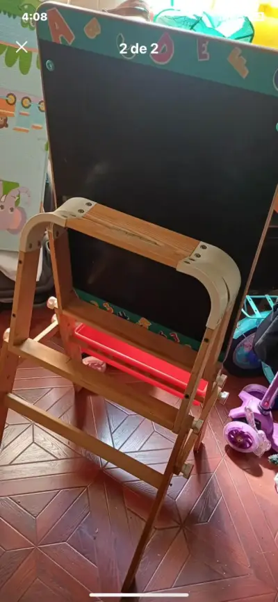 Pizarra infantil de doble cara con soporte - miniatura 1