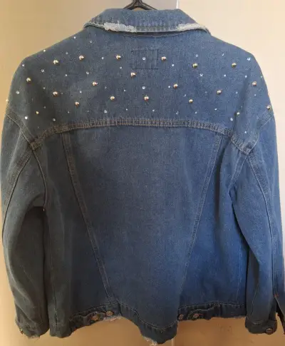 Chaqueta de mezclilla con perlas Sybilla - miniatura 2