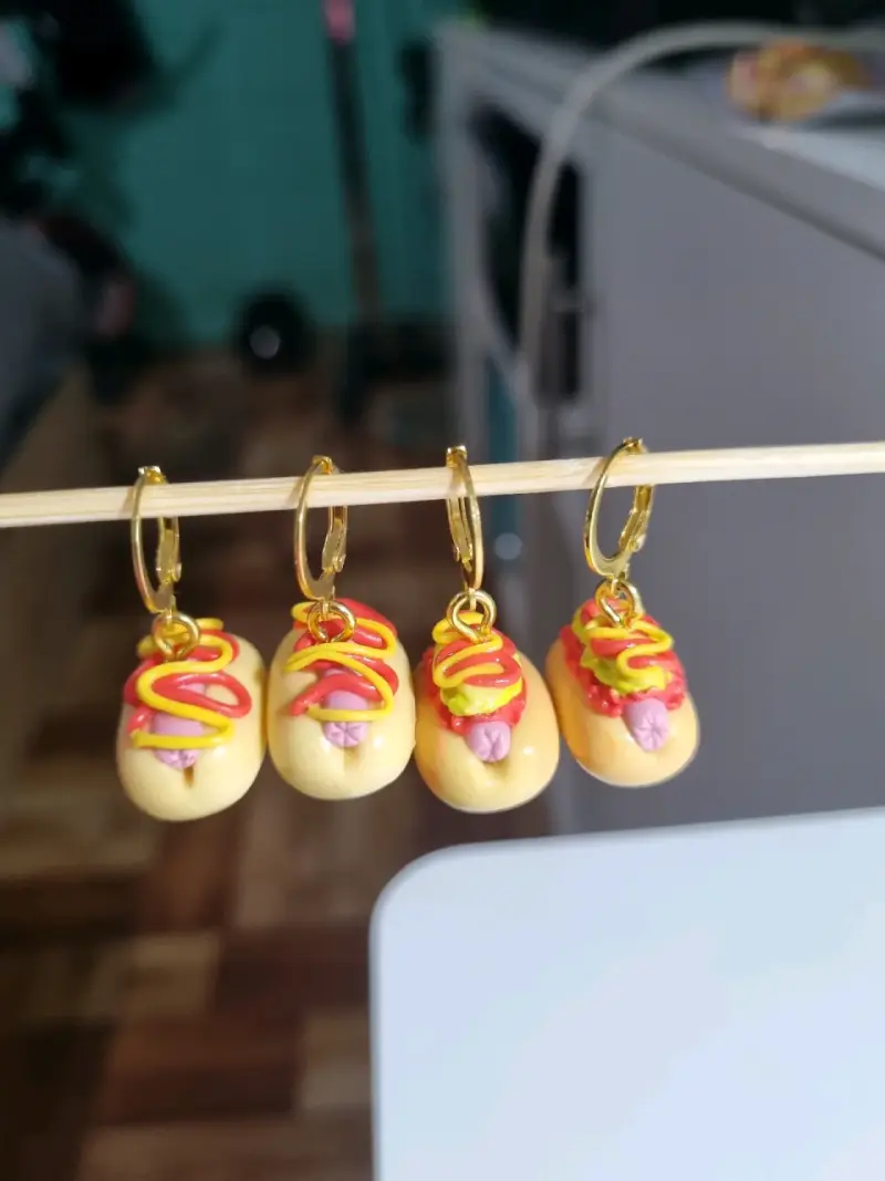 Aros de fantasía con diseño de completos - 3