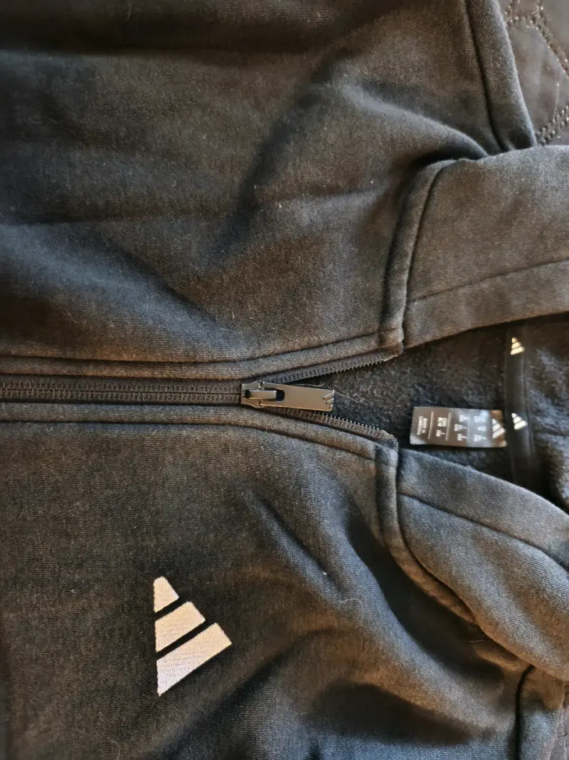 Poleron Adidas con capucha negra para niño - 3