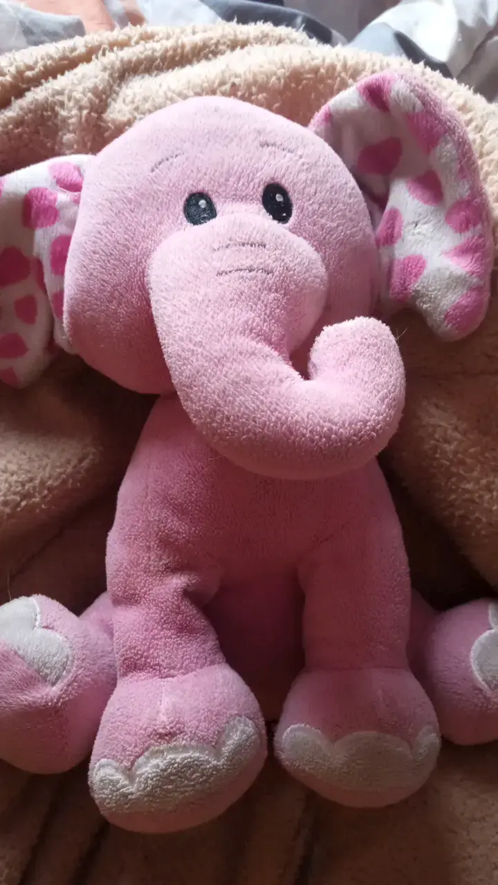 Peluche Elefante Rosado Suave