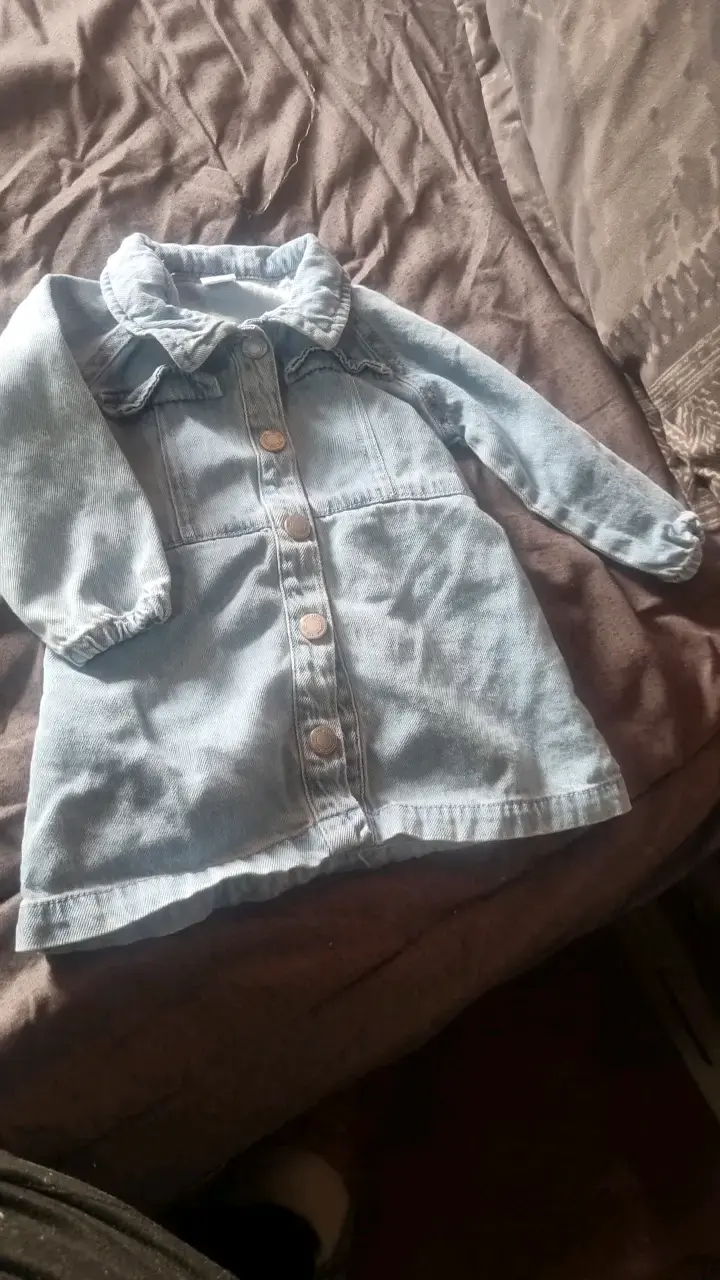 Vestido de mezclilla para niña 9 meses - 1