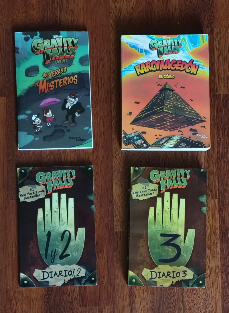 Colección de libros Gravity Falls - 4 tomos