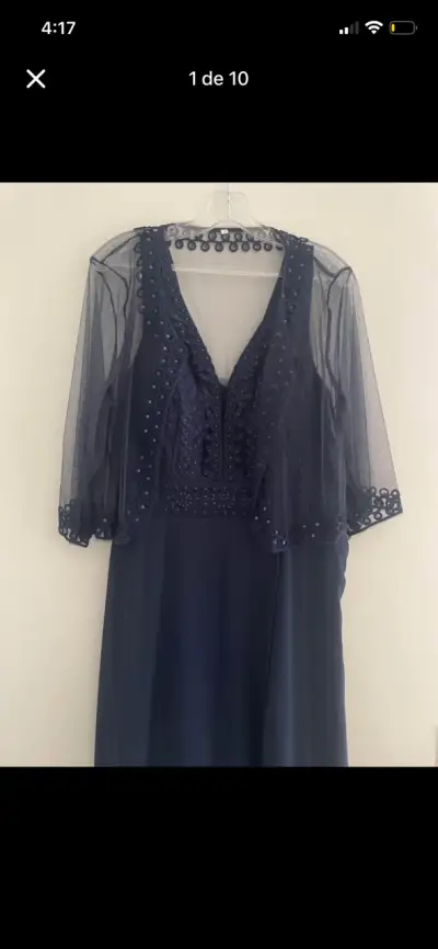 Vestido de noche, zapatos y cartera - miniatura 1