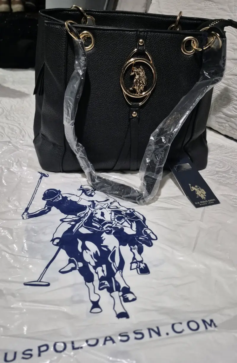 Bolso negro U.S. Polo Assn. elegante