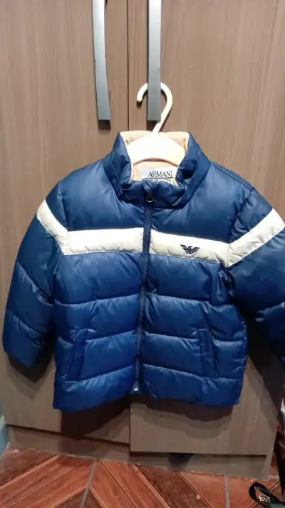 Chaqueta de invierno azul para niño Armani Junior - miniatura 1