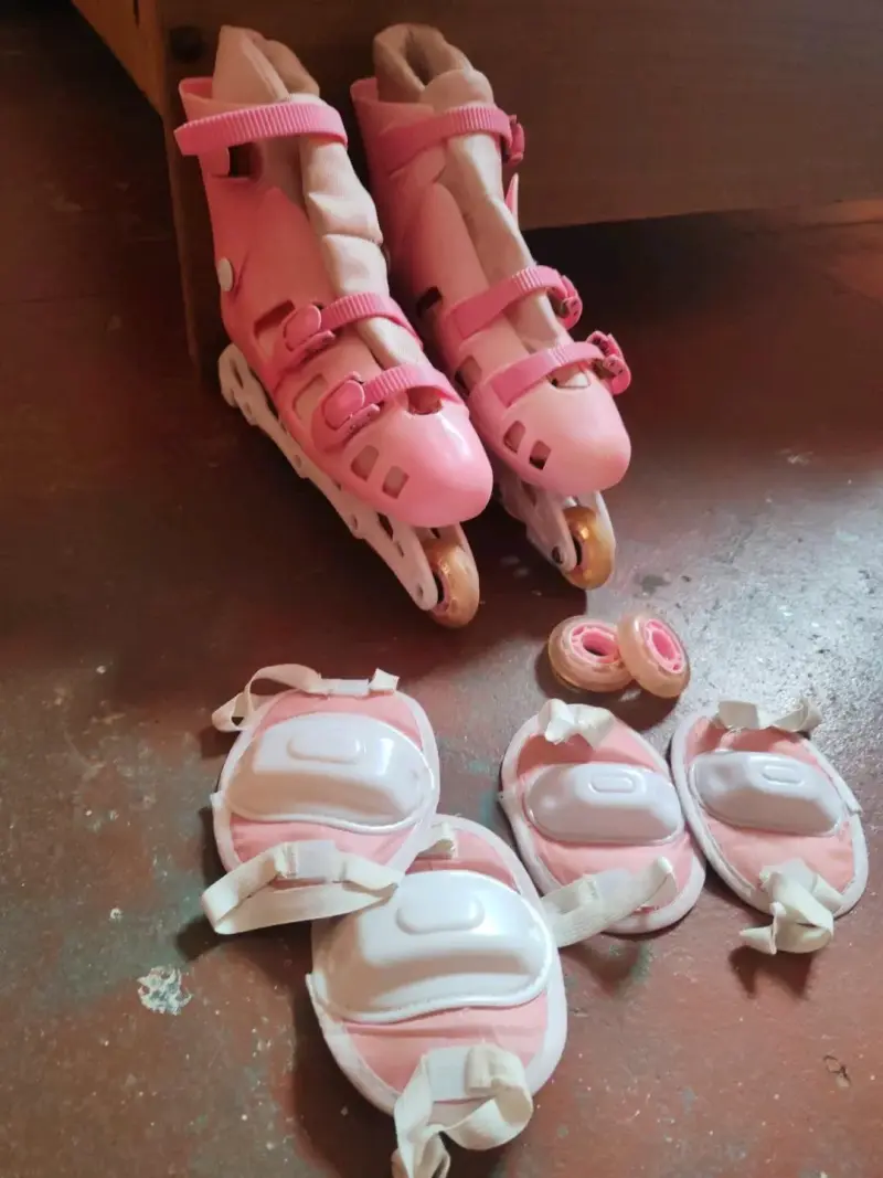 Patines de línea usados talla 40 con protecciones - 2