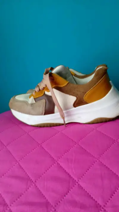 Zapatillas deportivas multicolor para mujer - miniatura 3