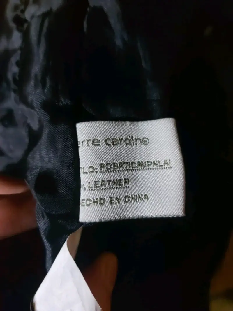 Chaqueta de cuero negra para hombre - 5