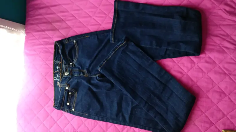 Jeans azul oscuro para mujer talla 36 - 1
