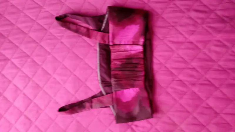 Top corto de tirantes color fucsia y morado - 2