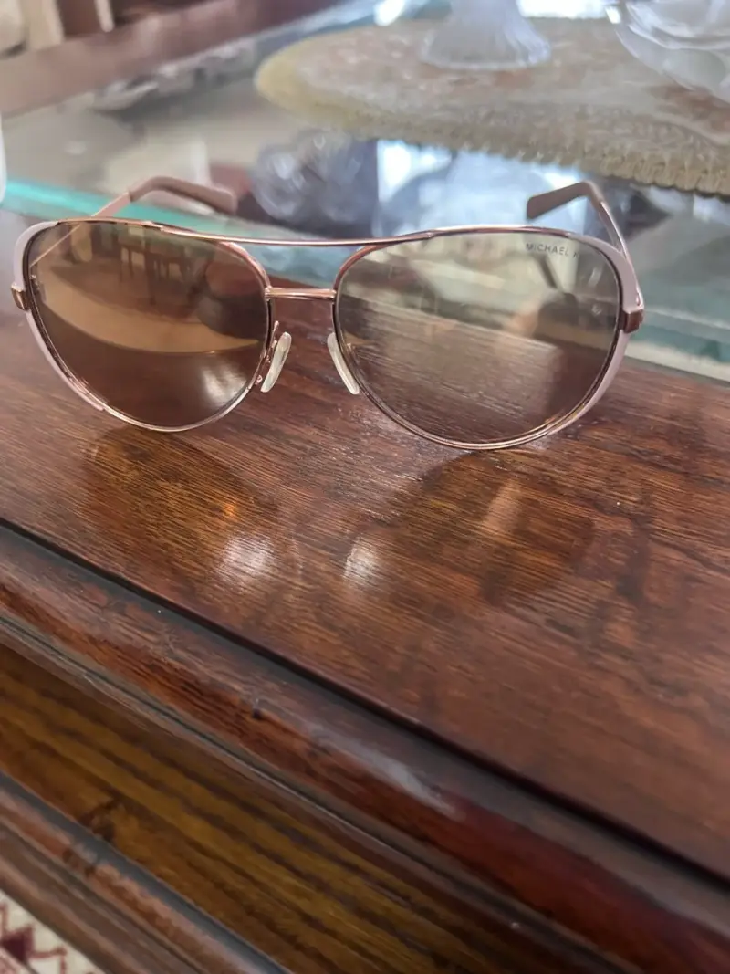 Gafas de sol Michael Kors aviador doradas - 2