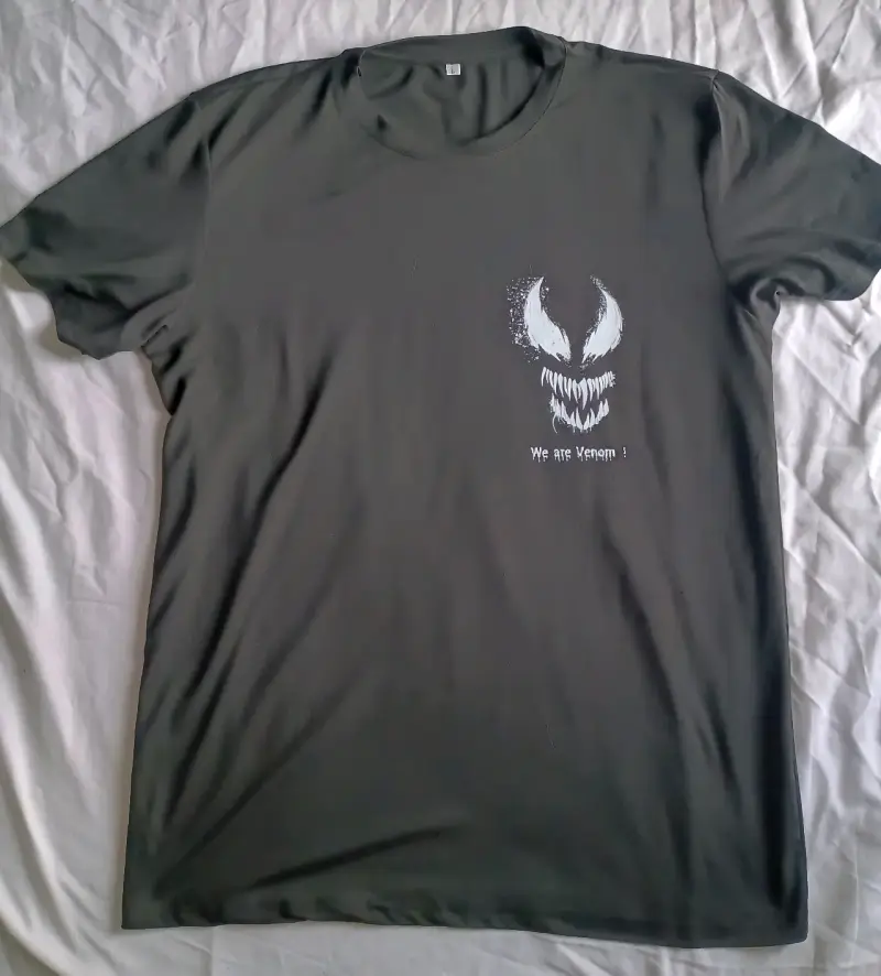 Polera Marvel Symbiote Venom Negra Talla L - 1