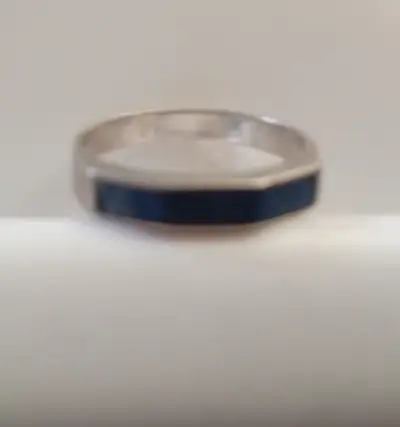 Anillo de plata con incrustación lapislazuli - miniatura 3