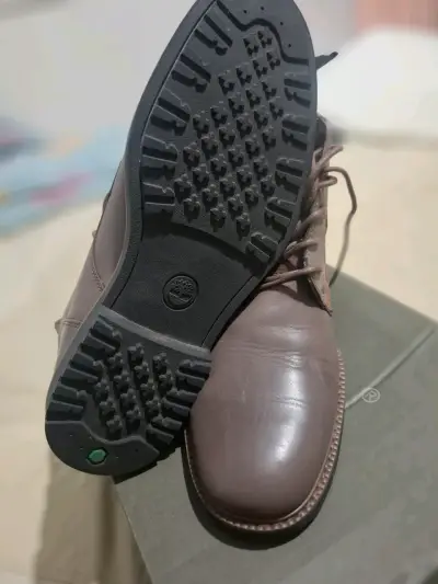Botin de cuero marrón Timberland para hombre - miniatura 3