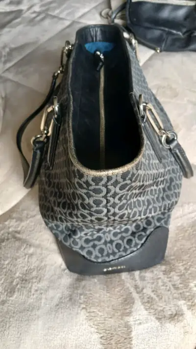 Bolso de mano Coach con diseño monograma - miniatura 4