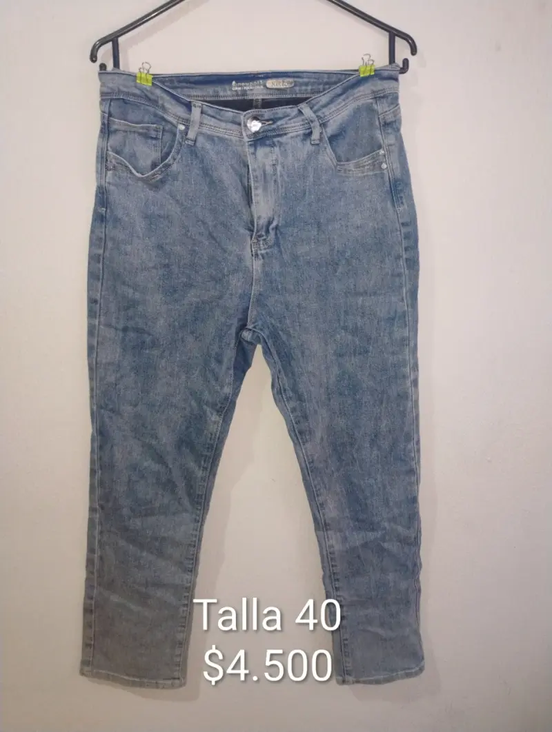 Jeans de mezclilla azul talla 40 - 1