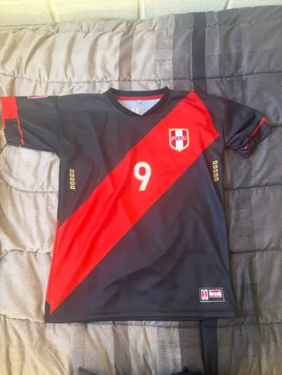Camiseta de fútbol Perú Lapadula número 9 - miniatura 1