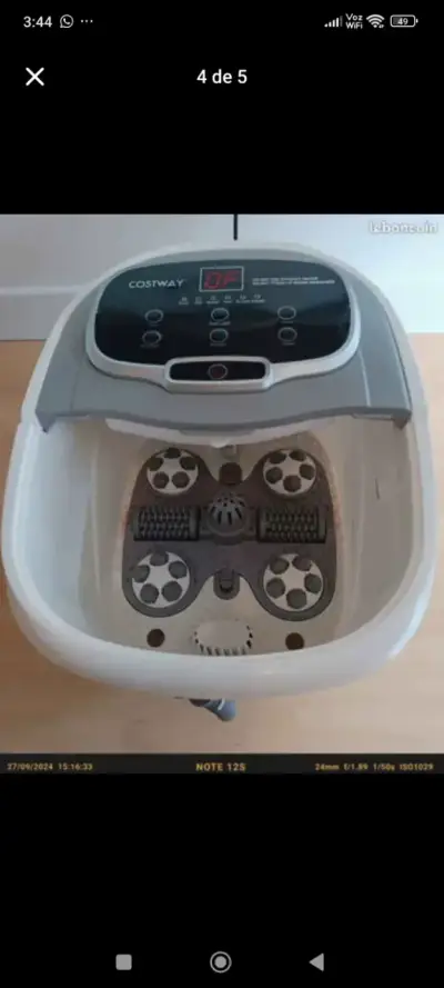 Masajeador de Pies Eléctrico Costway con Calor - miniatura 2