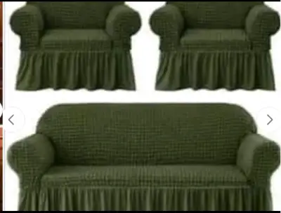 Fundas elásticas para sillones color turquesa - miniatura 3