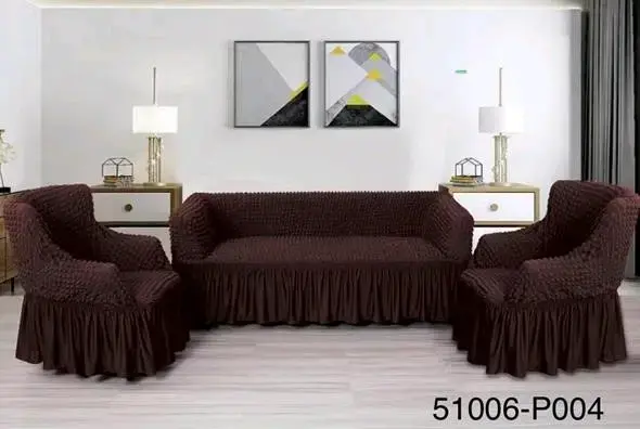 Fundas elásticas para sillones color turquesa - 6