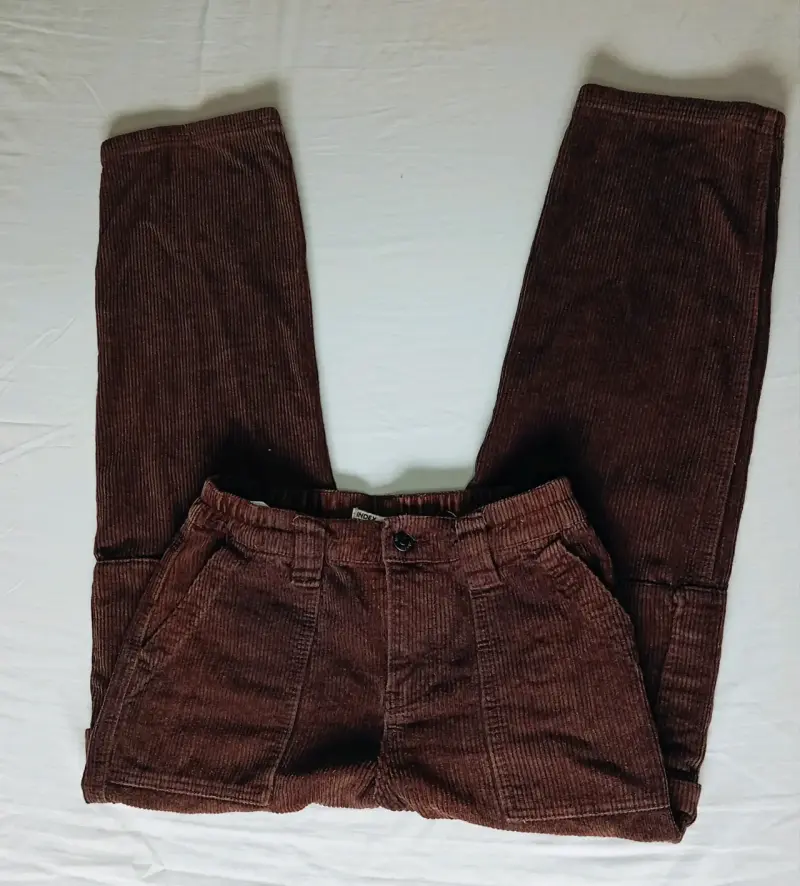 Pantalones de cotelé marrón mujer - 2