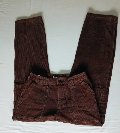 Pantalones de cotelé  marrón mujer - miniatura 2