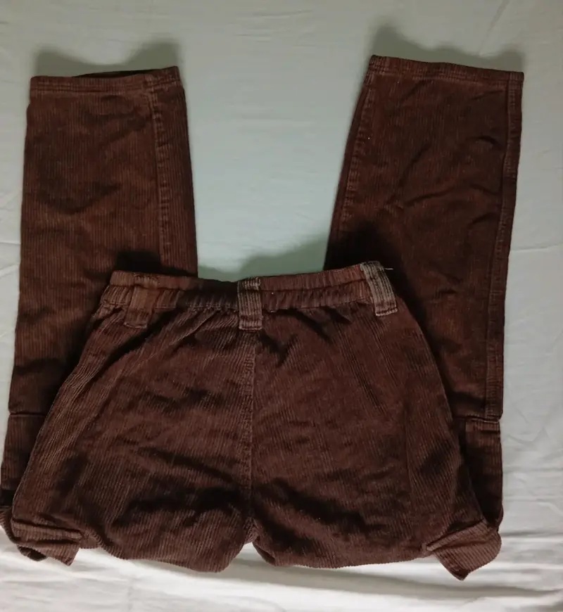 Pantalones de cotelé marrón mujer - 3