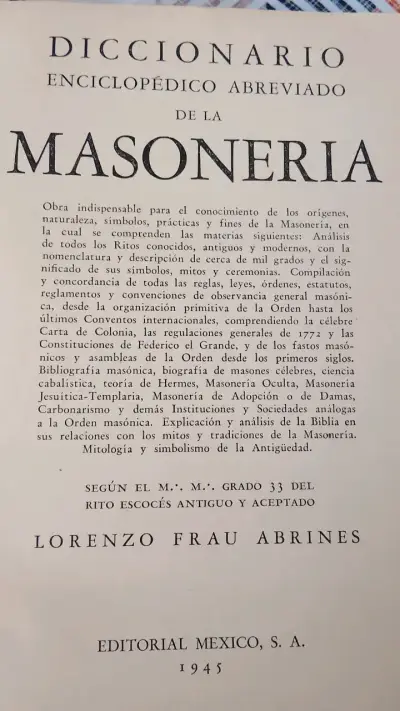 Diccionario Enciclopédico Abreviado de la Masonería - miniatura 2