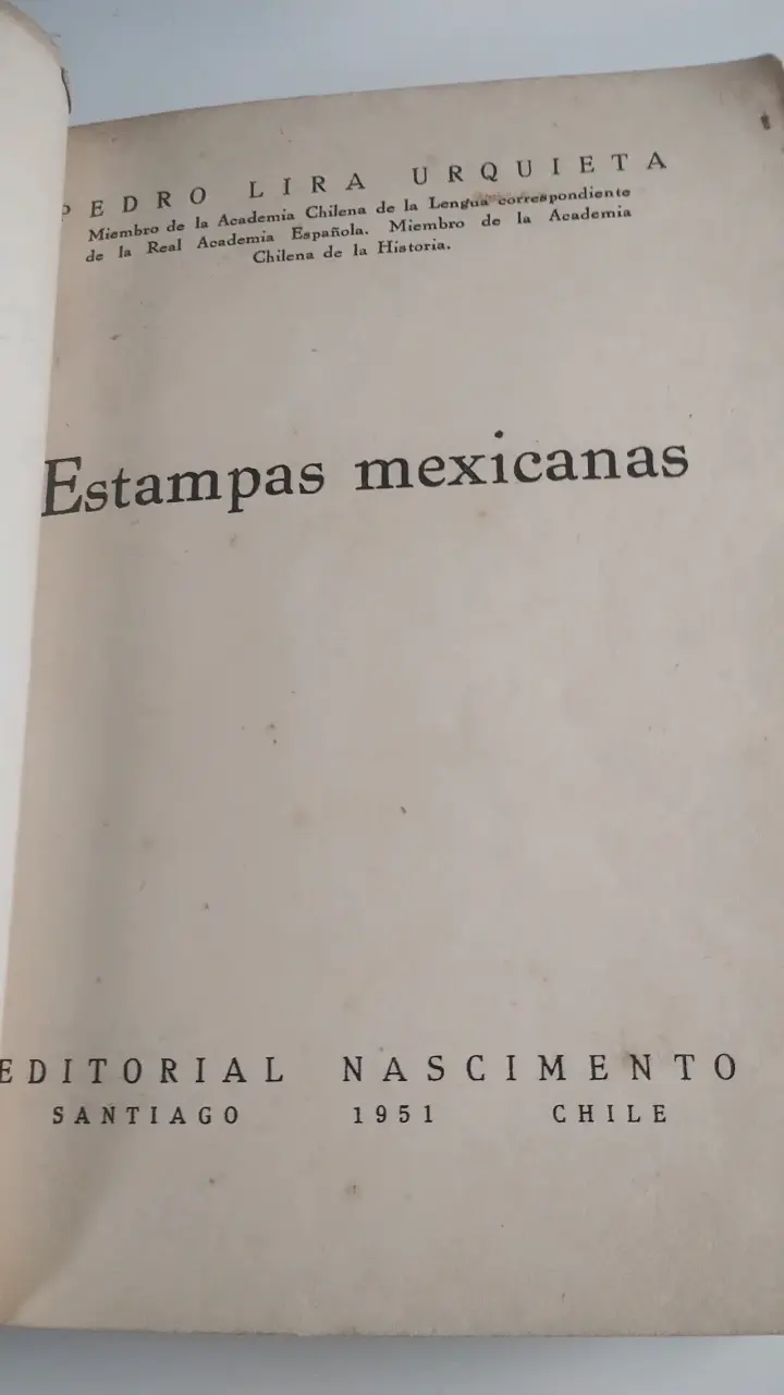 Libro Estampas Mexicanas de Pedro Lira Urquieta - 2