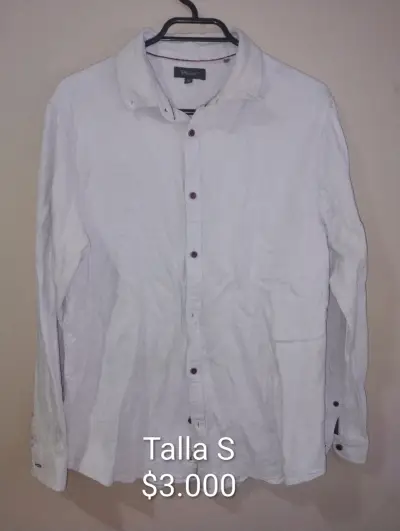 Camisa blanca de hombre talla S - miniatura 1