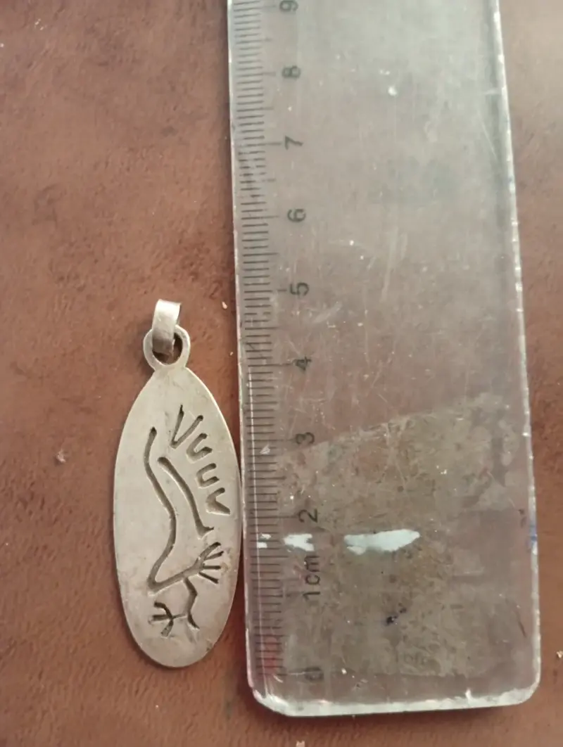 Colgante de plata con diseño de águila - 2