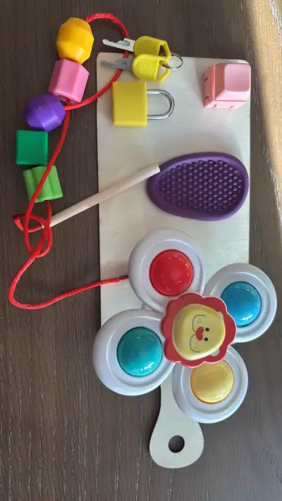 Tablero sensorial Montessori para niños - miniatura 1