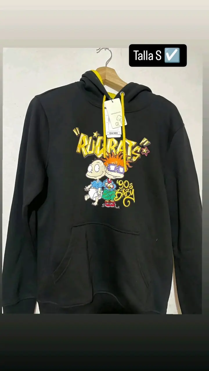 Polerón negro Rugrats talla S